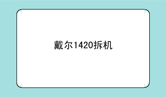 戴尔1420拆机